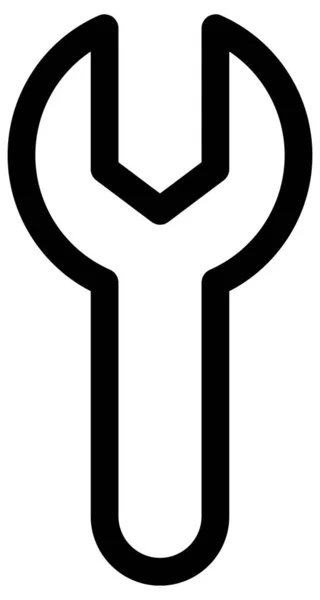 Jednoduchá Vektorová Ikona Klíče — Stockový vektor