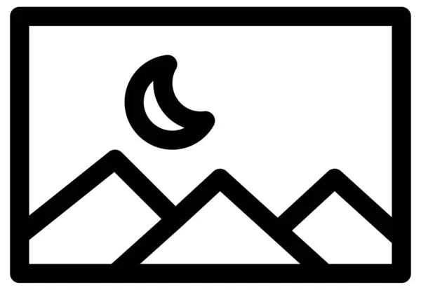 Znak Wektora Górskiego Statywie — Wektor stockowy