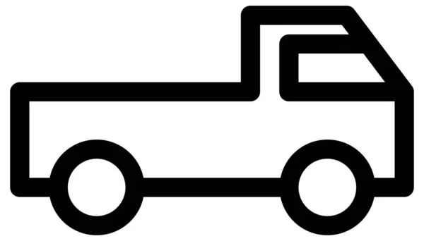 Φορτηγό Εικονίδιο Διάνυσμα Εικονογράφηση Φόντο — Διανυσματικό Αρχείο