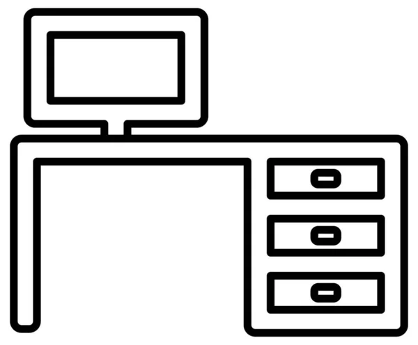 Illustration Vectorielle Icône Des Meubles — Image vectorielle