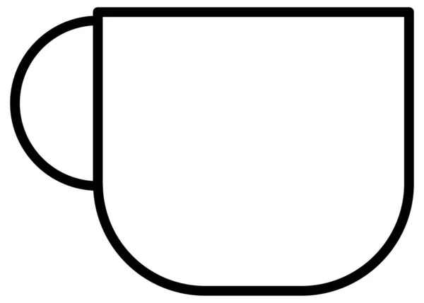 茶杯图标的矢量图解 — 图库矢量图片