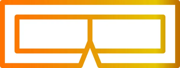 Óculos Ícone Vetor Simples —  Vetores de Stock