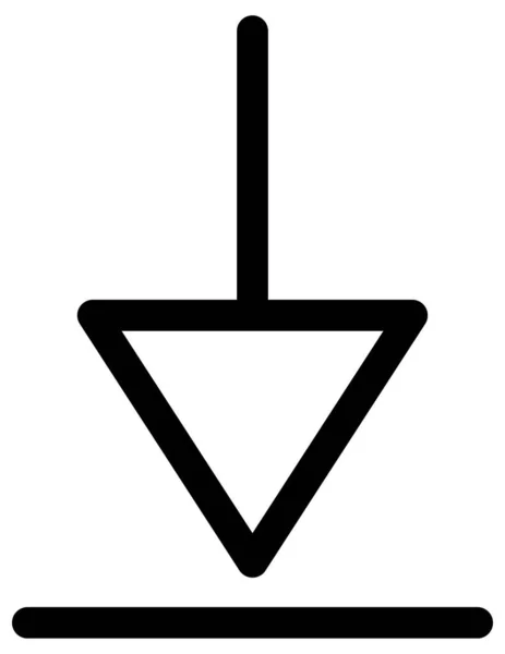 Pfeil Einfaches Vektor Symbol — Stockvektor