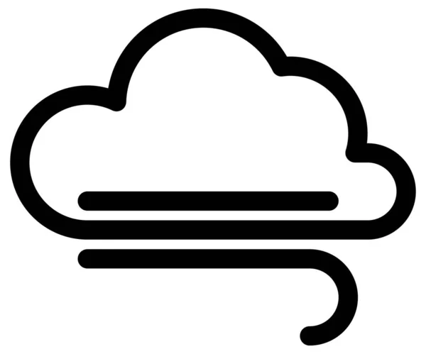 Regenwolk Vector Pictogram — Stockvector