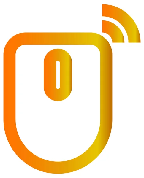 Orangefarbenes Vektorsymbol — Stockvektor