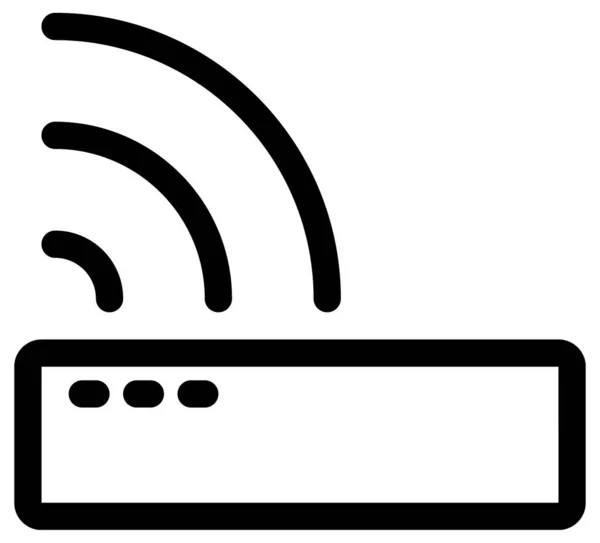 Wifi Flat Vektor Symbol — Stockvektor