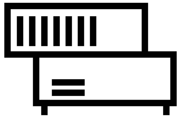 Ilustrație Vectorială Pictogramei Mobilierului — Vector de stoc