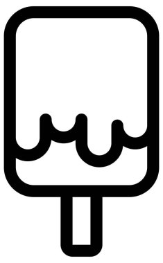 dondurma çizgisi vektör simgesi.