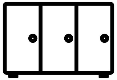 Mobilya simgesinin vektör illüstrasyonu