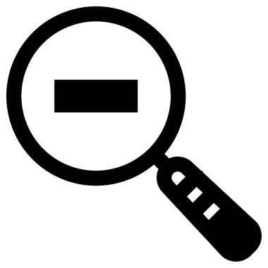 Büyüteç koyu simge, vektör illüstrasyonunu büyüt