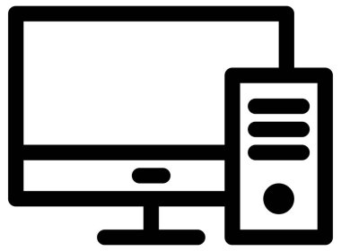 bilgisayar ve aygıt vektör simgesi