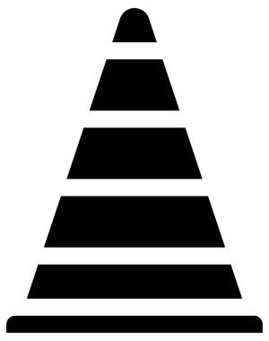 Yol işareti simgesi. Beyaz arkaplanda tek bir düz sembol. vektör illüstrasyonu.