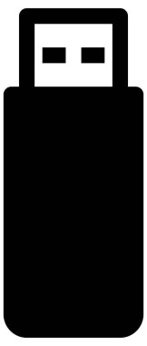 usb sembol vektör simgesi