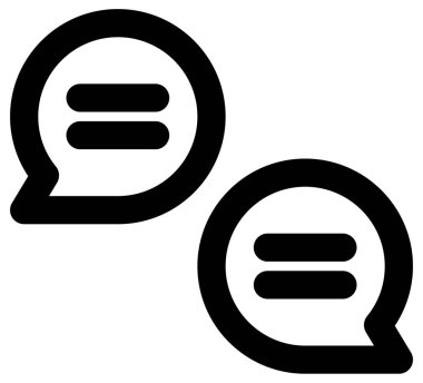 konuşma balonu simgesi, vektör illüstrasyonu