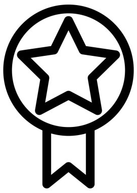 Beyaz arkaplanda yıldız vektör simgesi 