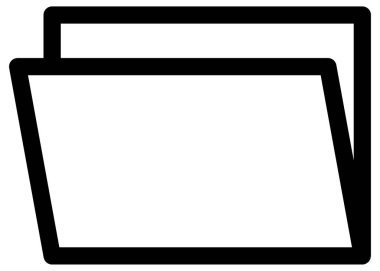 Bir belge simgesinin vektör illüstrasyonu