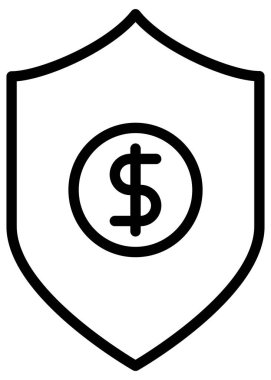 bankacılık ve finans hattı vektör simgesi