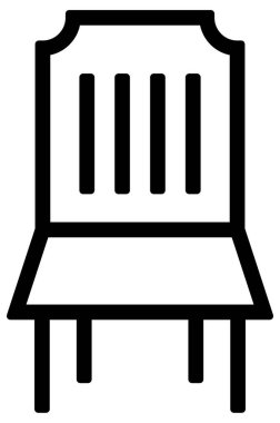 Mobilya simgesinin vektör illüstrasyonu