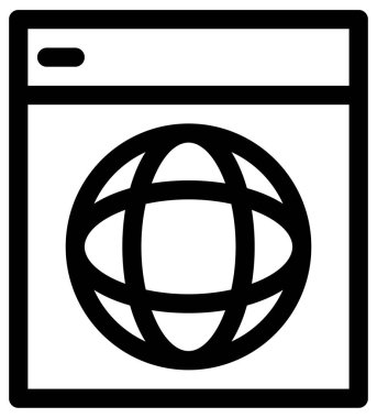 Basit ve minimalist uygulama kullanıcı arayüzü vektör simgesi