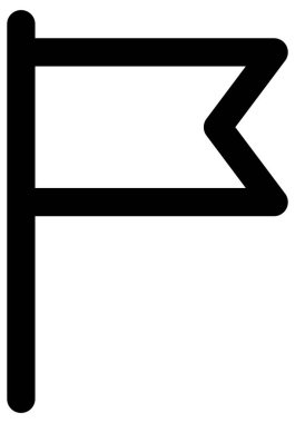 Beyaz arkaplanda basit ve minimalist kutlama vektörü simgesi