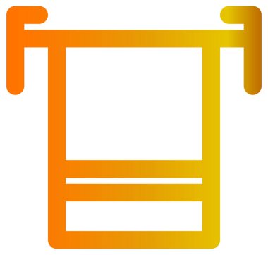 Beyaz arkaplanda izole edilmiş yaz simgesi, vektör illüstrasyonu 