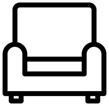 Mobilya simgesinin vektör illüstrasyonu