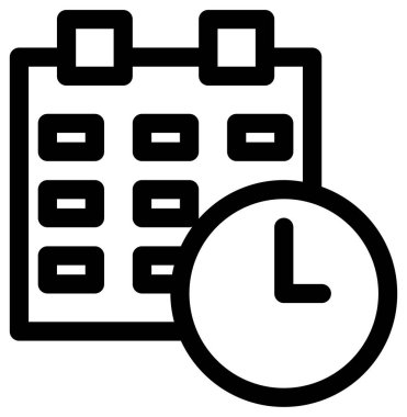 zaman çizgisi vektör simgesi.