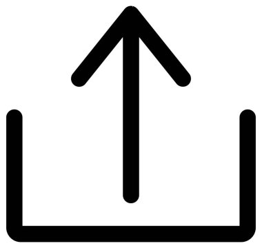 Yönlendirme oku vektör simgesi. biçim düz grafik sembolü, siyah renk, web tasarımı için ışık çizgisi