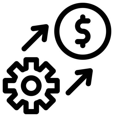 iş ve finans vektör simgesi.