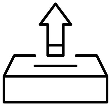 Satır vektör simgesi yükle.