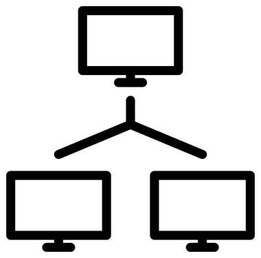 hiyerarşi düz vektör simgesi