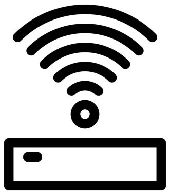 Kablosuz ve kablosuz ağ simgesi