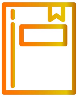 turuncu klasör simgesi. vektör illüstrasyonu