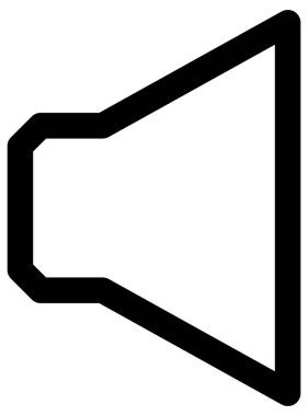 kontur işaretçi simgesi. vektör illüstrasyonu