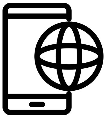 küresel alışveriş vektörü simgesi. biçim iki renkli düz semboldür