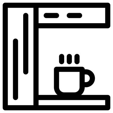 Mobilya simgesinin vektör illüstrasyonu