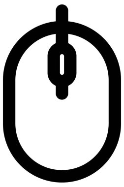 Basit vektör simgesi bilgisayar faresi