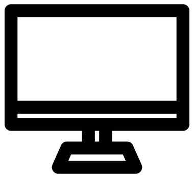 Basit ve minimalist ortam vektör simgesi