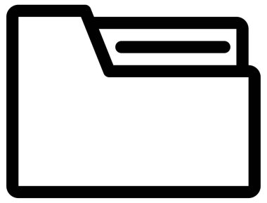 ofis ve belge vektör satırı simgesi