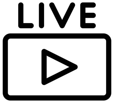 Beyaz üzerine basit ve minimalist haber ve gazetecilik vektör simgesi