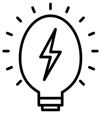 Beyaz üzerine basit ve minimalist ekoloji çizgi vektör simgesi