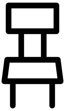 Otel hattı vektör simgesi.