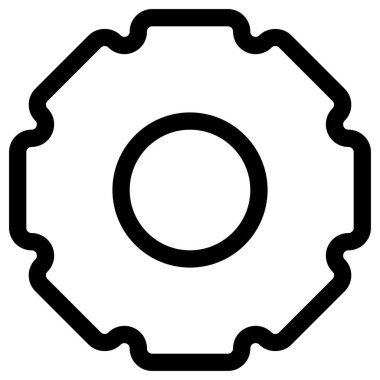 Bilim ve teknoloji çizgi vektör simgesi.