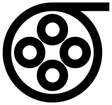 Vinil simgesinin vektör illüstrasyonu