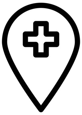 Basit ve minimalist covid-19 vektör simgesi. tıp ve sağlık hizmeti kavramı