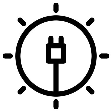 Beyaz üzerine basit ve minimalist ekoloji vektör simgesi