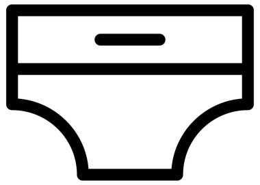 Bebek bezi basit vektör simgesi