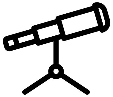 Bilim ve teknoloji çizgi vektör simgesi.