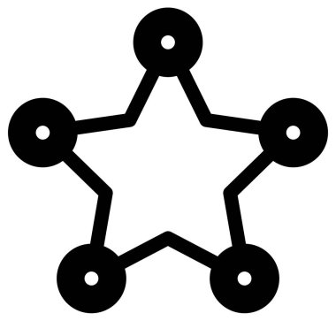 Basit ve minimalist askeri vektör simgesi