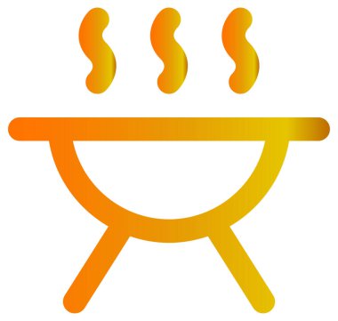 Beyaz arkaplanda izole edilmiş yaz simgesi, vektör illüstrasyonu 